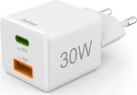 Hama 00201992, Hama 00201992 USB Ladeger&auml;t 30W 1x USB-A, 1x USB-C USB PD Wei&szlig;
