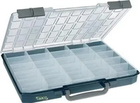 raaco 136297, Sortimentskasten Carry Lite B415xT330xH57mm 25/1 F&auml;cher blau RAACO