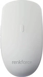 Renkforce RF-6332576, Renkforce RF-WRM-300 Hygiene-Maus Kabellos Optisch Wei&szlig; 5