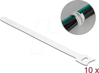 Delock 19520, Delock Klettkabelbinder (L x B) 200mm x 12mm Wei&szlig; 10St.