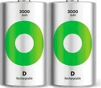 GP GPRCK300D143C2, GP ReCyko Mono (D)-Akku NiMH 3000 mAh 1.2V 2St.