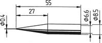 Ersa 842 UD LF, Ersa 842 UD LF L&ouml;tspitze Bleistiftform, verl&auml;ngert...