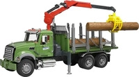 Bruder 2824, bruder Mack Holztransport LKW mit Ladekran Fertigmodell...