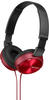 Sony MDRZX310R.AE, Sony MDR-ZX310 On Ear Kopfhörer kabelgebunden Rot Faltbar