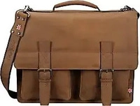 Pride & Soul 47132, Pride & Soul Aktentasche EARL 47132 42x34x17cm Echtleder braun