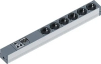 Bachmann 3293009, Bachmann 3293009 19 Zoll Netzwerkschrank-Steckdosenleiste Schwarz