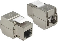 Delock 86154, Delock 86154 RJ45-Einbaumodul Keystone CAT 6a 1St.