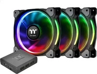 Thermaltake CL-F056-PL14SW-A, Thermaltake RIING PLUS 14 LED RGB PC-Geh&auml;use-L&uuml;fter