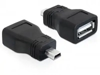 Delock 65277, Delock USB 2.0 Adapter [1x Mini-USB - 1x USB 2.0 Buchse A] 65277