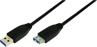 LogiLink CU0042, LogiLink USB-Kabel USB 3.2 Gen1 USB-A Stecker, USB-A Buchse...