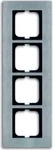 Busch-Jaeger 2CKA001754A4257, Busch-Jaeger 4fach Rahmen Rahmen Edelstahl