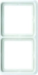 Jung CD582W, Jung 2fach Rahmen Abdeckung Creme-Wei&szlig; CD582W 1 St.