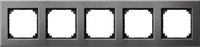 Merten 475514, Merten Rahmen Abdeckung System M Rhodium-Grau 475514 1St.
