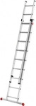 Hailo 7209-007, Hailo ProfiStep duo 7209-007 Aluminium Schiebeleiter Arbeitsh&ouml;he