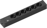 Bachmann 420.0018, Bachmann 420.0018 Steckdosenleiste Schwarz Schutzkontakt 1St.