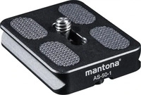 Mantona 21461, Mantona AS-50-1 Schnellwechselplatte Au&szlig;engewinde=1/4"