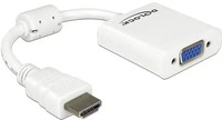 Delock 65346, Delock 65346 HDMI / VGA Adapter [1x HDMI-Stecker - 1x VGA-Buchse] Wei&szlig;