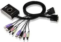 ATEN CS682-AT, ATEN DVI USB Kompakt KVM Switch CS682 mit Audio, 2-fach