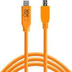 Tether Tools CUC2515-ORG, Tether Tools USB-Kabel USB 2.0 USB-C Stecker, USB-Micro-B