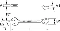 KS Tools 963.7360, KS Tools 963.7360 Ring-Maulschl&uuml;ssel Schl&uuml;sselweite...