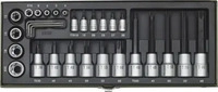 Proxxon 23103, Proxxon Steckschl&uuml;sselsatz 1/2" (12.5 mm), 1/4" (6.3 mm)...