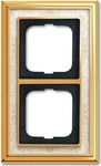 Busch-Jaeger 2CKA001754A4644, Busch-Jaeger 2fach Rahmen Rahmen Gold 2CKA001754A4644