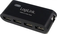 LogiLink UA0085, LogiLink UA0085 USB-Hub 4 Port USB-A USB 2.0 480 MBit/s Schwarz