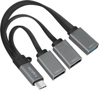 LogiLink UA0315, LogiLink UA0315 USB-Hub 3 Port USB-A USB 3.1 Gen1 5 GBit/s mit USB-C