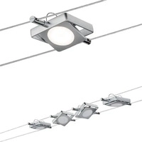 Paulmann 94107, Paulmann MacLED 94107 Seil-Komplettsystem LED fest eingebaut 18W LED