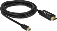 Delock 83700, Delock HDMI / Mini-DisplayPort Anschlusskabel Mini DisplayPort Stecker,