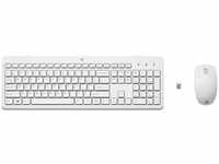 HP 3L1F0AA#ABD, HP 230 Kabellos Tastatur, Maus-Set Deutsch, QWERTZ Weiß