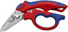 Knipex 95 05 20 SB, Knipex Gewinkelte Elektrikerschere mit Mehrkomponenten-Hüllen,