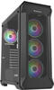 Genesis NPC-1518, Genesis Irid 505 ARGB Midi-Tower PC-Gehäuse Schwarz, Transparent