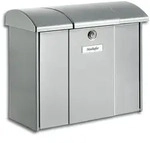 Briefkasten Burg-W&auml;chter Olymp 916 weiss silber (Farbe: 916 Silber)