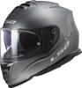 LS2 FF800 Storm II Solid Helm, silber, Größe M