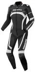 Bogotto Misano 2-Teiler Damen Motorrad Lederkombi, schwarz-weiss, Gr&ouml;&szlig;e 34