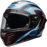 Bell Race Star DLX Flex Xenon Helm, rot-blau-silber, Gr&ouml;&szlig;e S f&uuml;r M&auml;nner