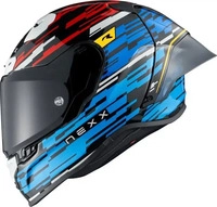 NEXX 01XR32341562600S, Nexx X.R3R Glitch Racer Helm Rot Blau male