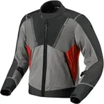 Revit Airwave 4 Motorrad Textiljacke, grau-rot, Gr&ouml;&szlig;e S f&uuml;r M&auml;nner