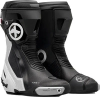 XPD S113-011-47, XPD XP9-S Air perforierte Motorradstiefel Schwarz Weiss male