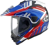Arai 8009097001, Arai Tour-X5 Trail Motocross Helm Weiss Rot Blau male