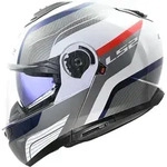 LS2 FF908 Strobe II Monza Klapphelm, weiss-rot-blau, Gr&ouml;&szlig;e XS f&uuml;r M&auml;nner
