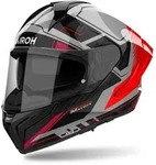 Airoh Matryx Rocket Helm, schwarz-grau-rot, Gr&ouml;&szlig;e XS f&uuml;r M&auml;nner