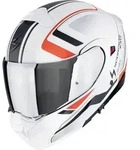 Scorpion EXO-930 Evo Ardens Klapphelm, schwarz-weiss-rot, Gr&ouml;&szlig;e 2XL f&uuml;r M&auml;nner