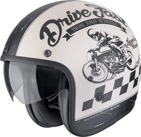 Scorpion 78-498-365-03, Scorpion Belfast Evo Drive Fast Jethelm Schwarz Beige male