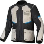 Alpinestars Andes Air Drystar wasserdichte Motorrad Textiljacke, schwarz-grau-blau,