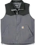 Carhartt Montana Rugged Flex Relaxed Fit Duck Weste, schwarz-grau, Gr&ouml;&szlig;e XL f&uuml;r