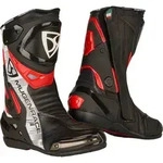 MUGENRACE Sphantom Plus perforierte Motorrad Stiefel, schwarz-weiss-rot,...