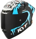 KYT TT-Revo Masia Replica Winter Test Helm, blau, Gr&ouml;&szlig;e XS f&uuml;r M&auml;nner
