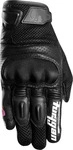 Furygan 65353-M-100, Furygan TD12 EVO perfor ierte Damen Motorrad Handschuhe Schwarz